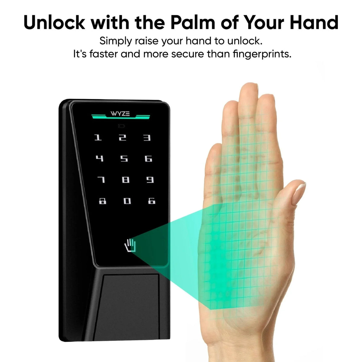 Battery Video Doorbell + Palm Lock