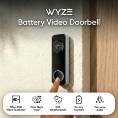 (Refurbished) Wyze Battery Video Doorbell