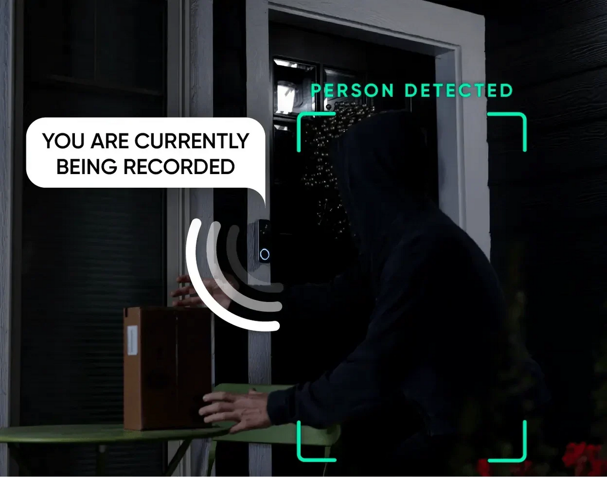 Battery Video Doorbell + Palm Lock