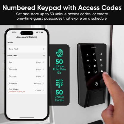 Battery Video Doorbell + Palm Lock